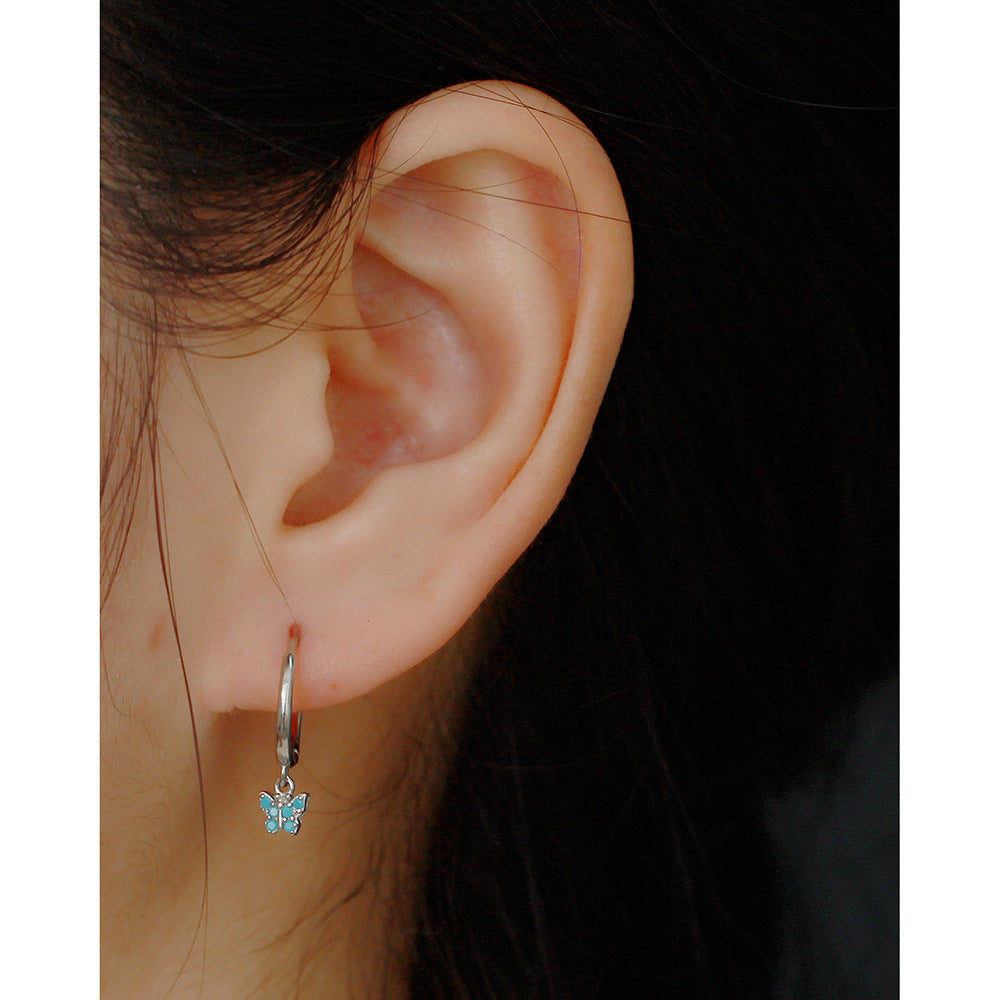 B22 Butterfly Pendant Earrings
