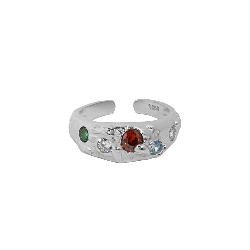 Micropaved Zirconia S925 Sterling Silver Opening