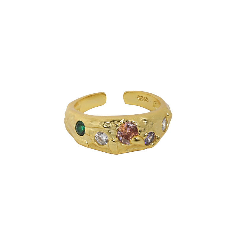 Micropaved Zirconia S925 Sterling Silver Opening