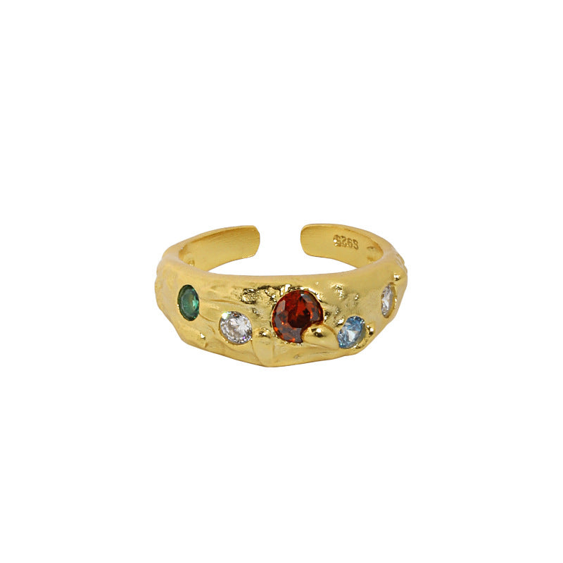 Micropaved Zirconia S925 Sterling Silver Opening