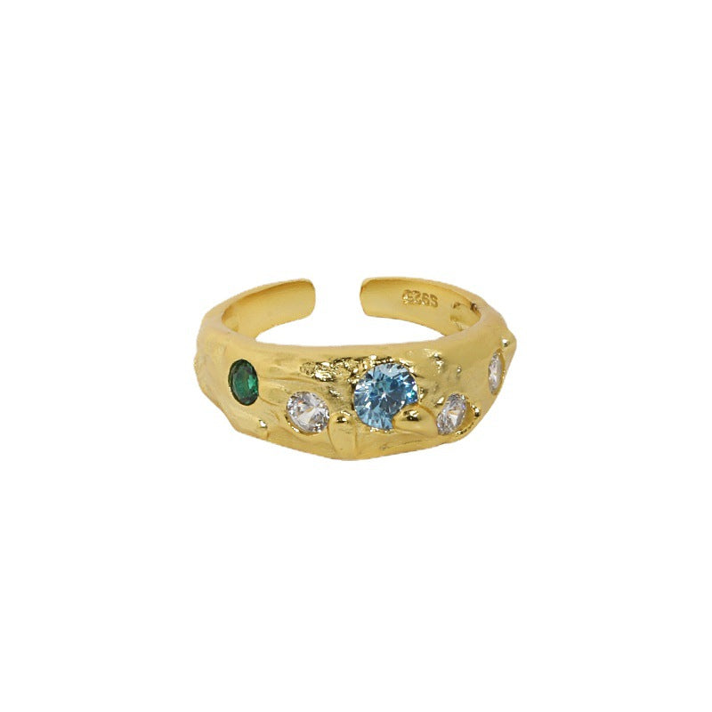 Micropaved Zirconia S925 Sterling Silver Opening