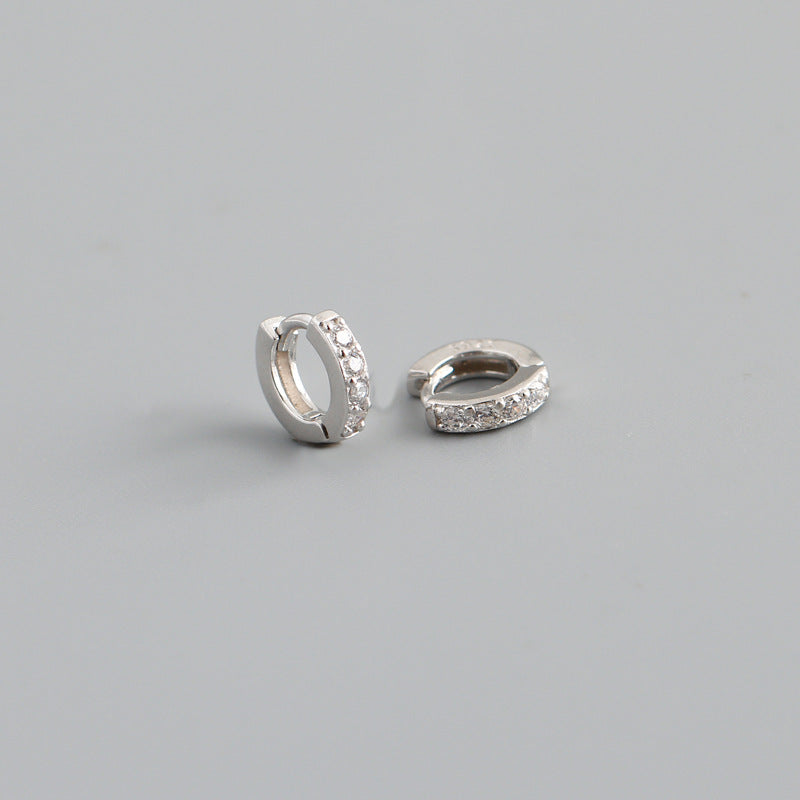 Zircon Huggies Hoops 8mm