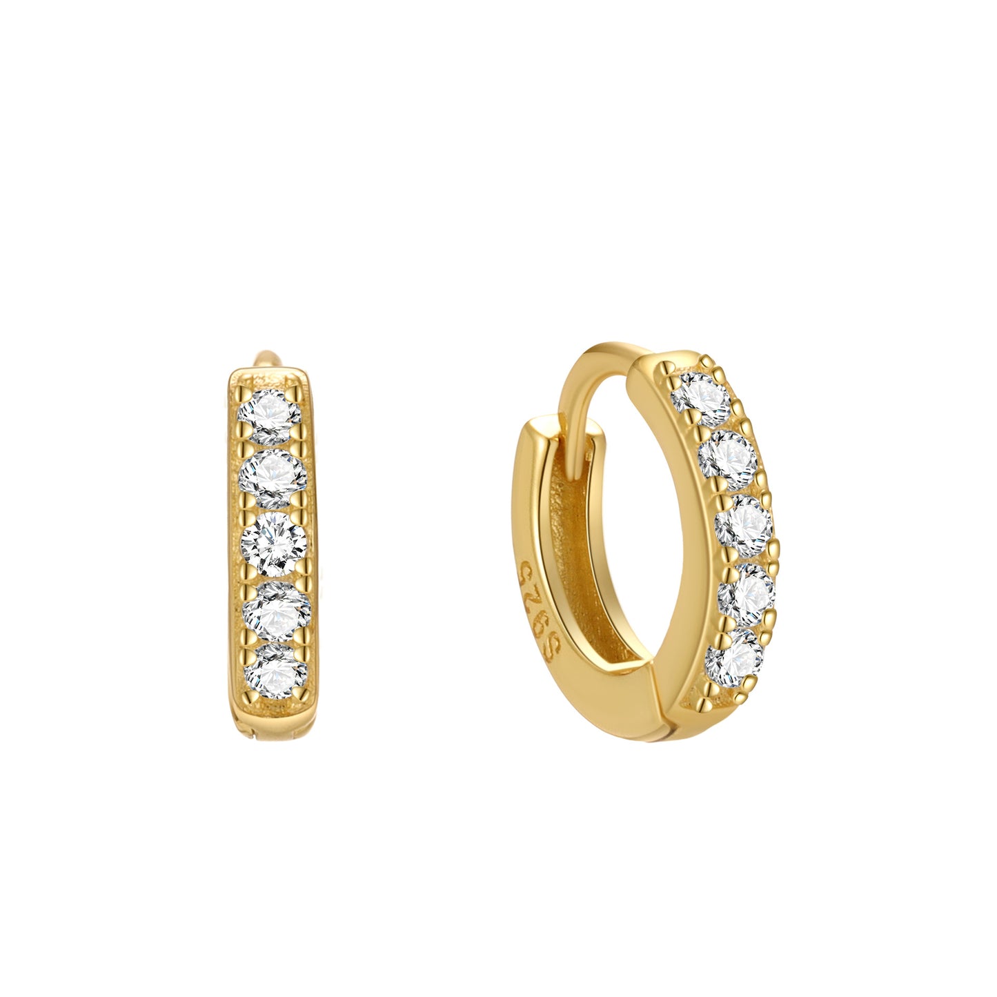 Zircon Hoops(OD:8mm-12mm)