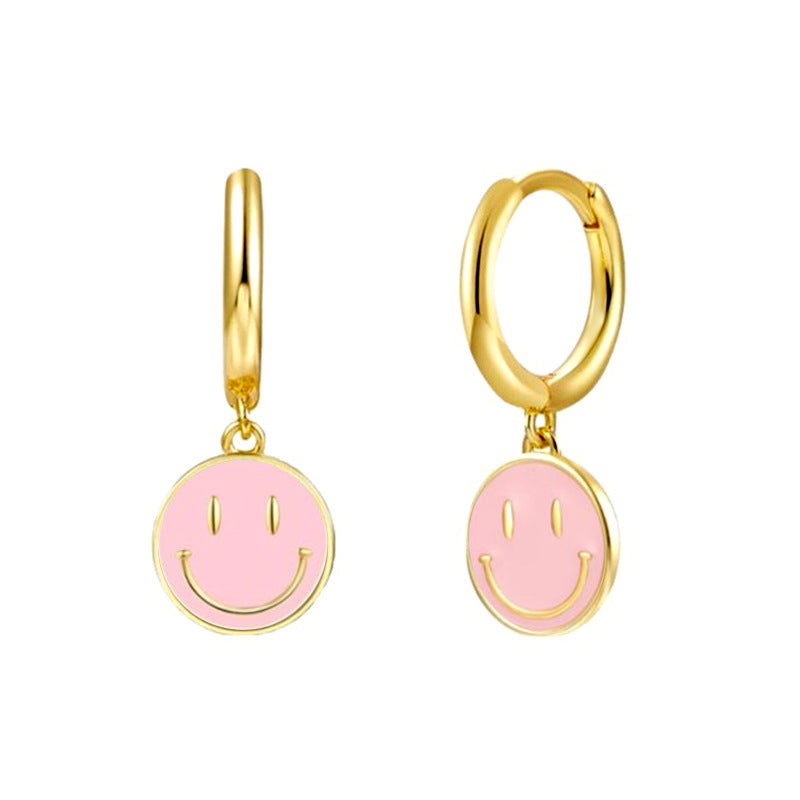 Smile Face Pendant Earrings