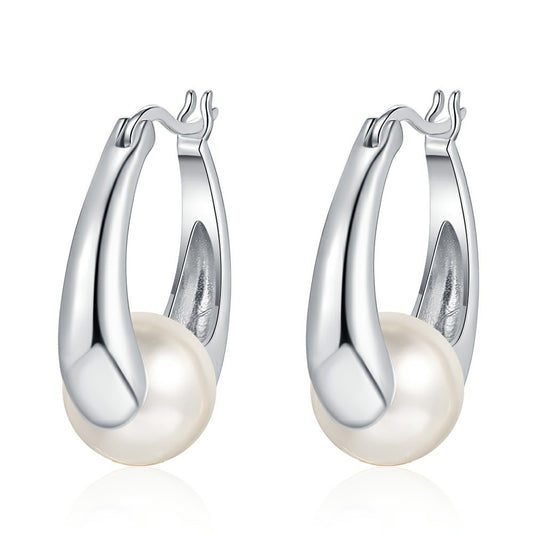 B39  Shell Pearl Earrings