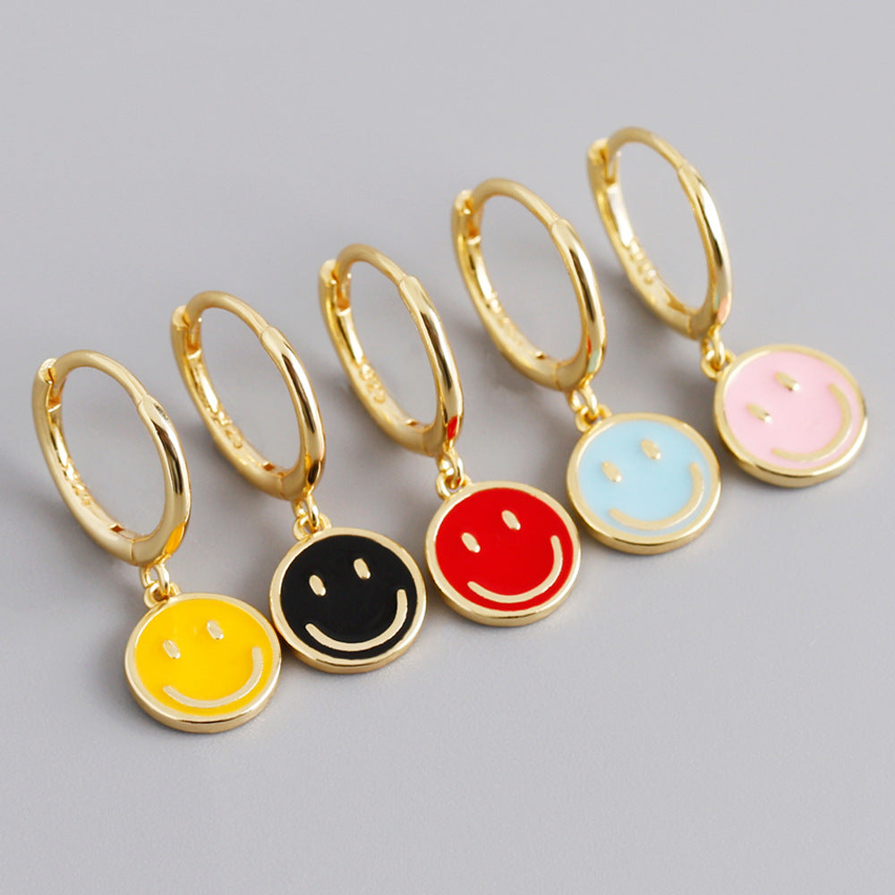 Smile Face Pendant Earrings