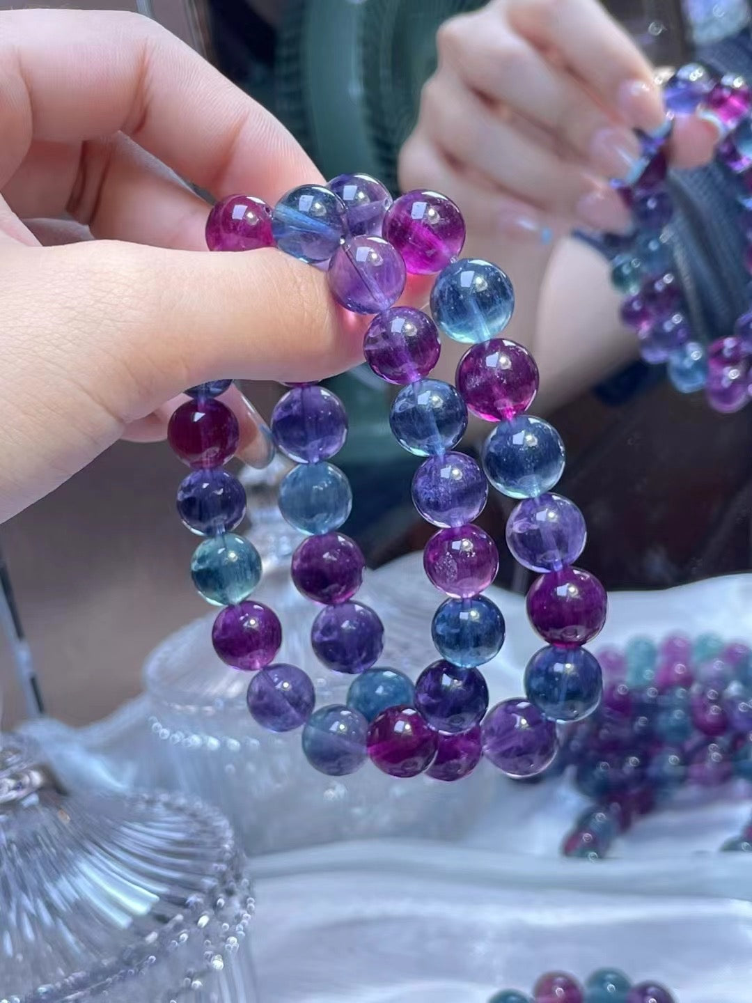 Rainbow Fluorite Bracelets