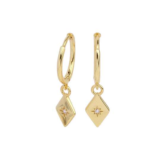 Rhombic Pendant Earrings