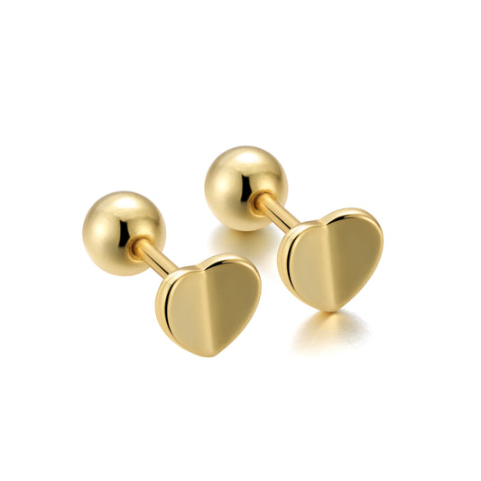 A21  Love Heart Studs