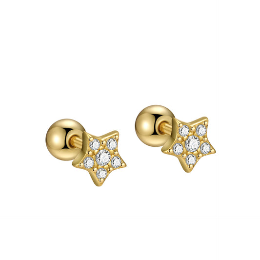 A2  Love Heart Zircon Studs