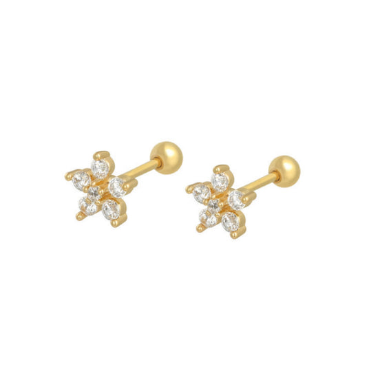 A17  Zircon Stars Studs