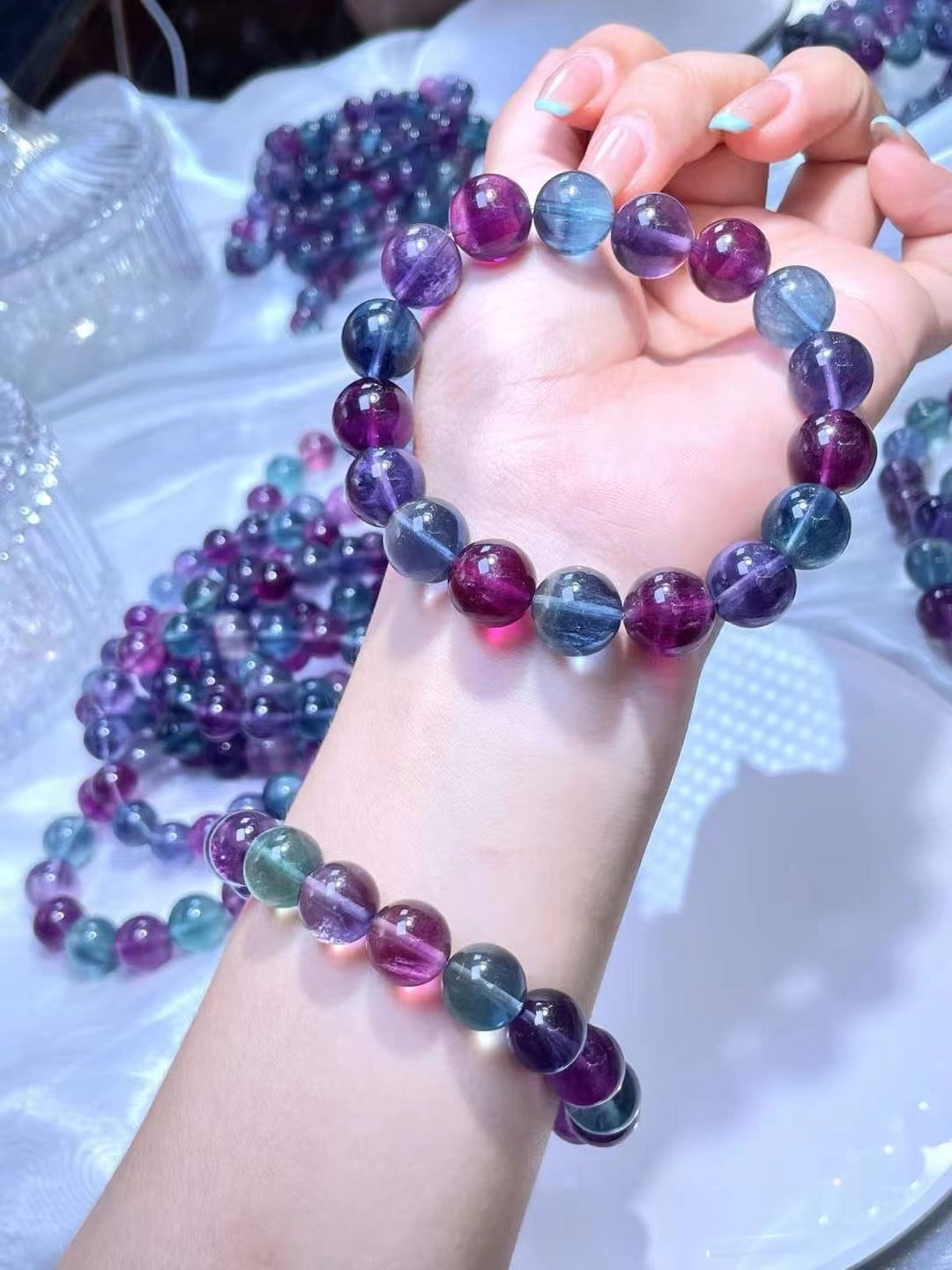 Rainbow Fluorite Bracelets