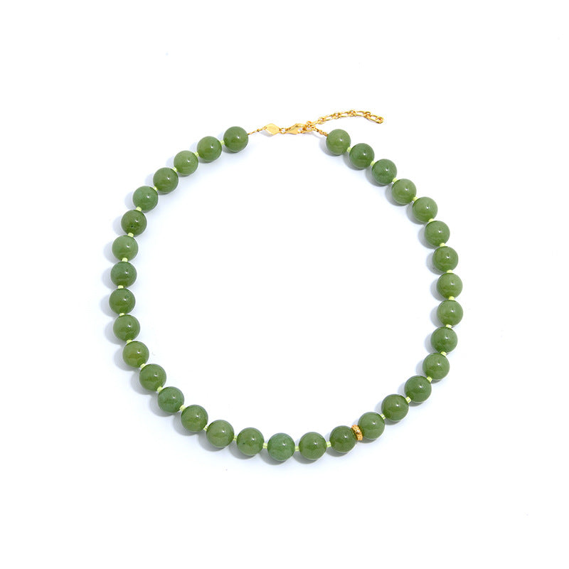 Green Quartz Beaded Necklace