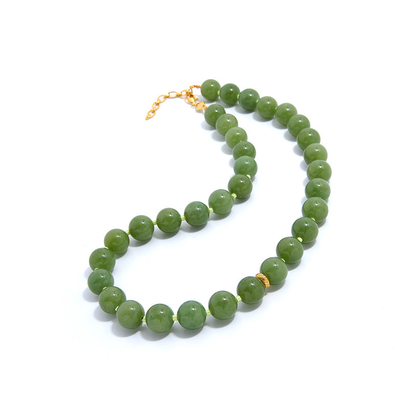 Green Quartz Beaded Necklace