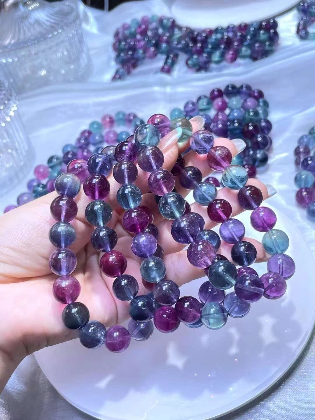 Rainbow Fluorite Bracelets