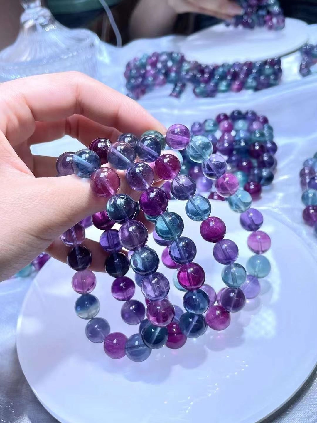 Rainbow Fluorite Bracelets