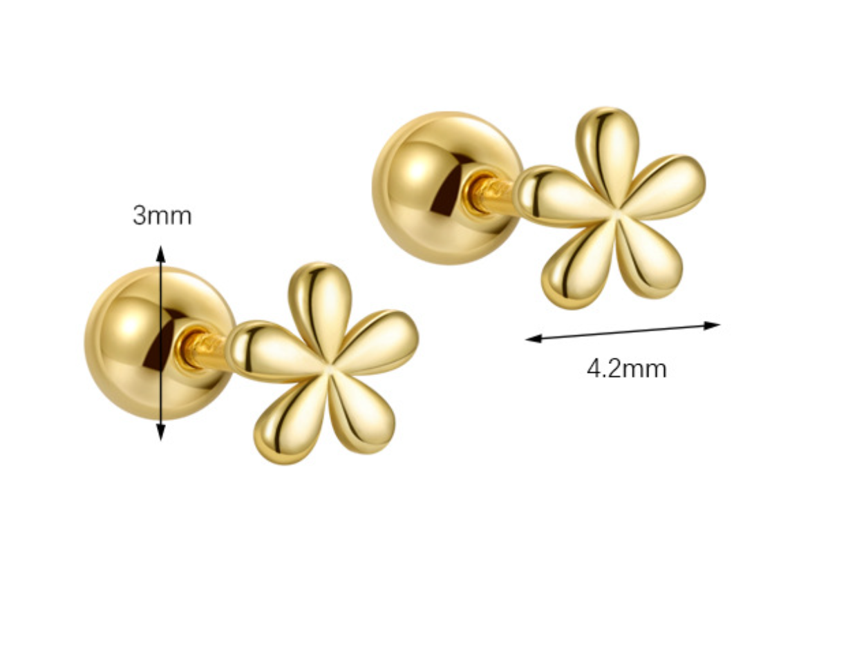 A35  Little Flower Studs