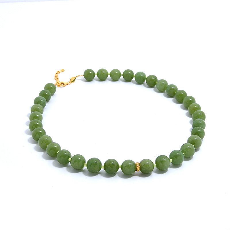 Green Quartz Beaded Necklace