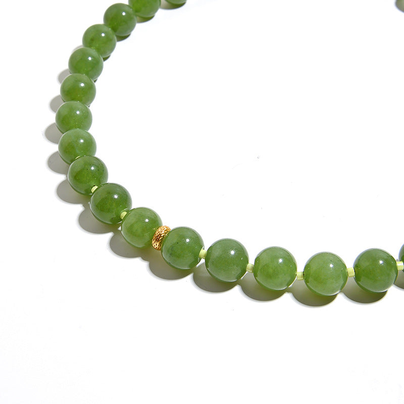 Green Quartz Beaded Necklace