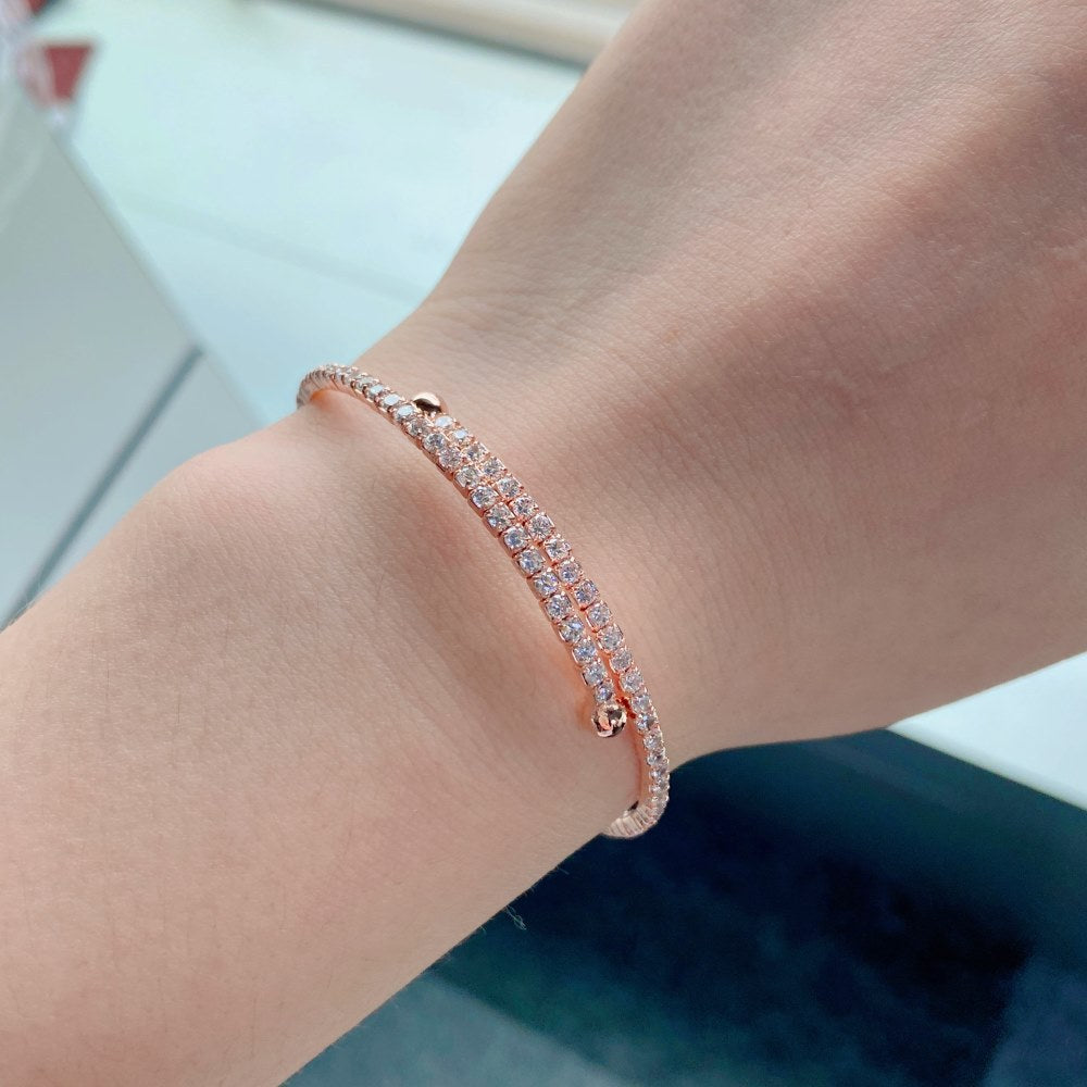 S925 Sterling Silver Bracelets Diamond