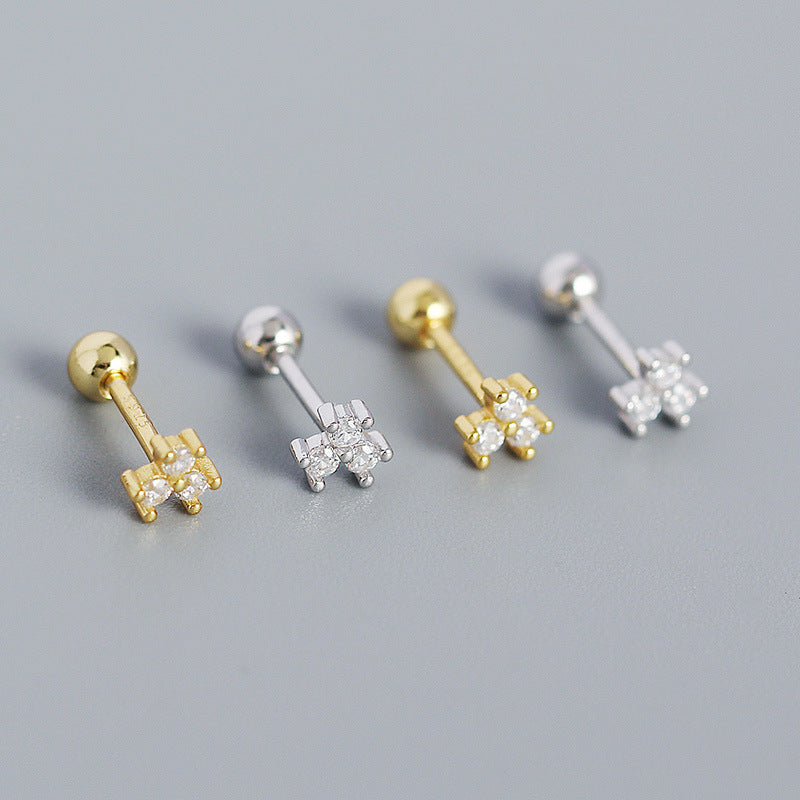 A8  Zircon Flower Studs