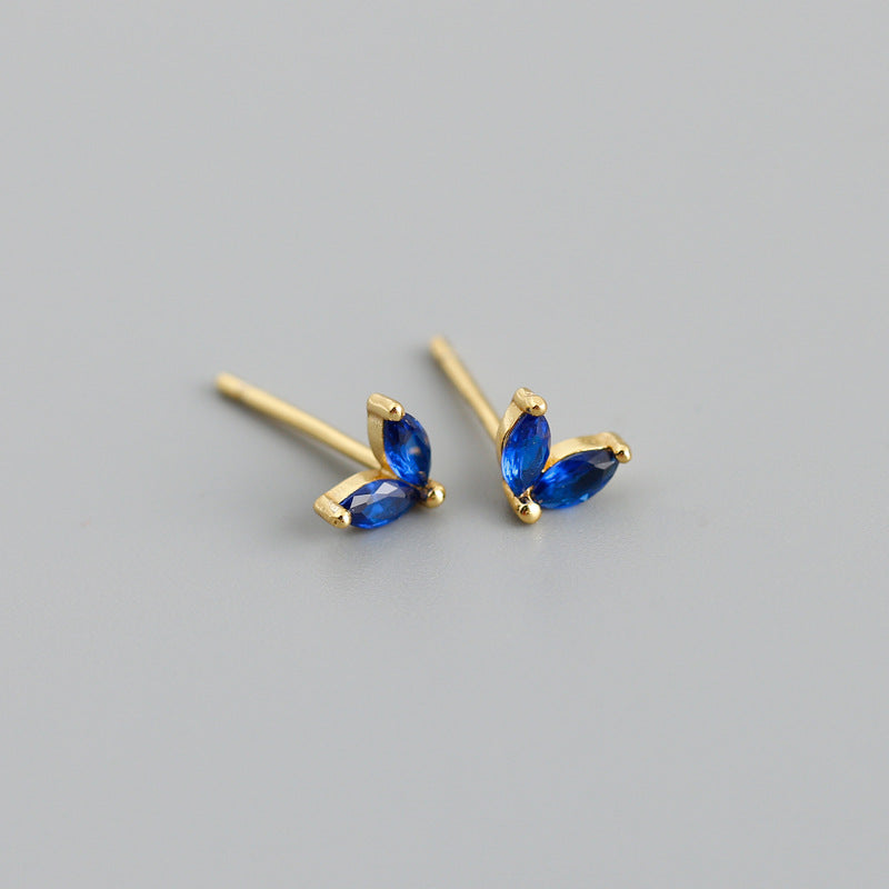 Multicolor Zircon Marquise Studs