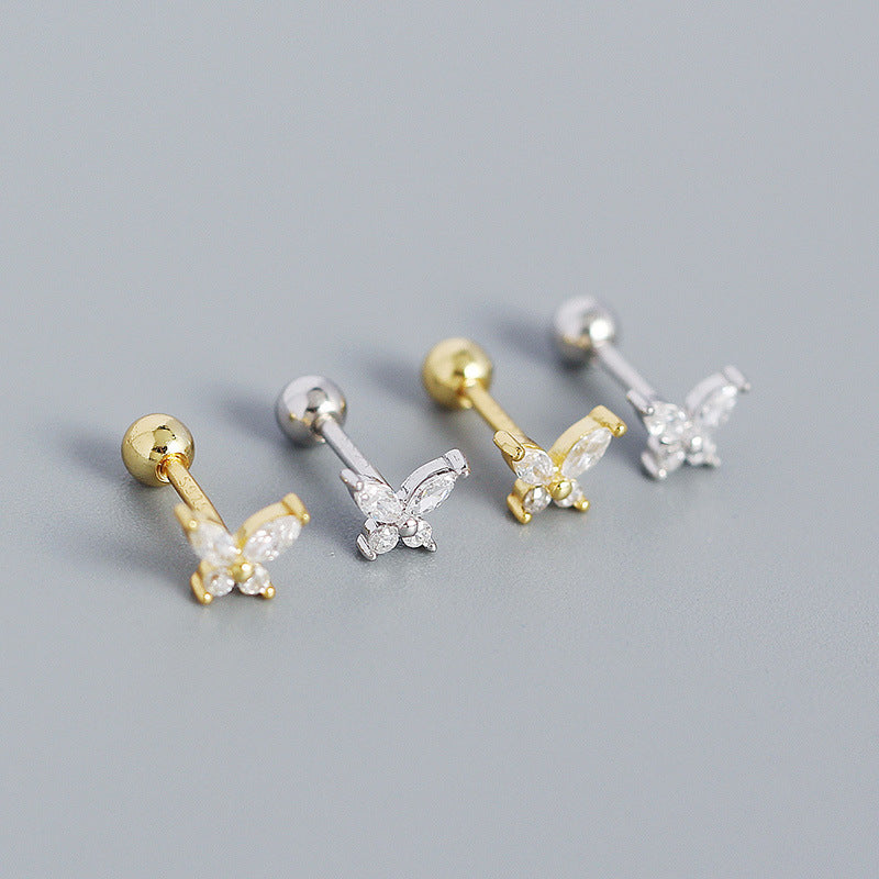 A7  Zircon Butterfly Studs