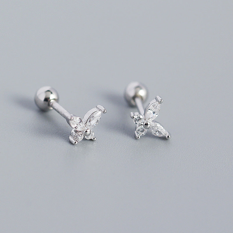 A7  Zircon Butterfly Studs