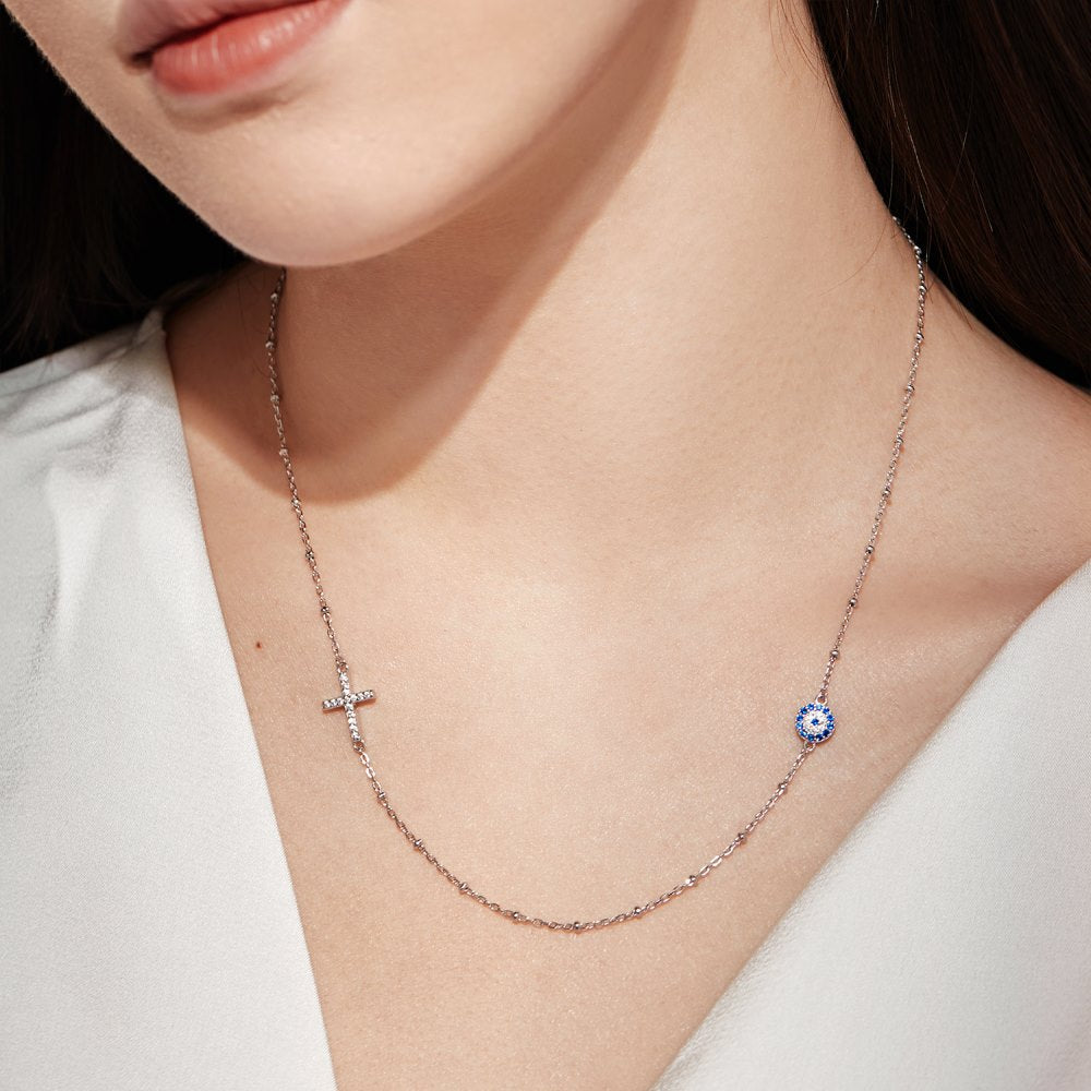 S925 Sterling Silver Trendy Inlaid Zircon Chain