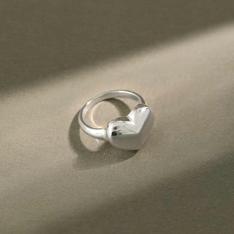 Love Heart Shaped Closed Ring Joint Ring Tail Ring