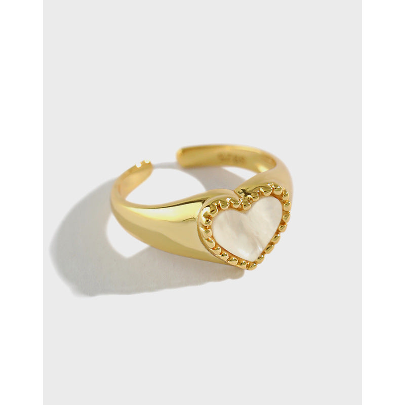 Fritillaria Love Shell Ring 18K Gold Plated Sterling Silver