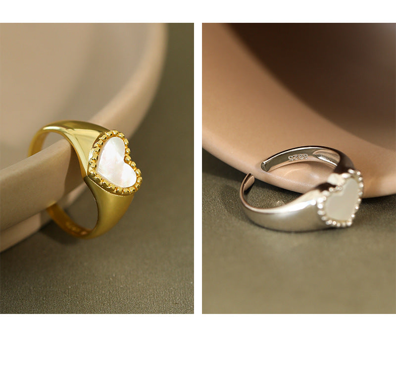 Fritillaria Love Shell Ring 18K Gold Plated Sterling Silver