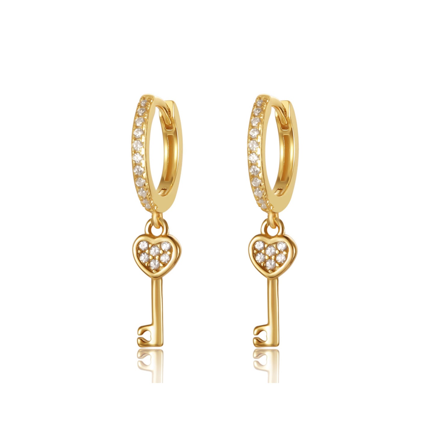 B21  Zircon Key Drop Hoops