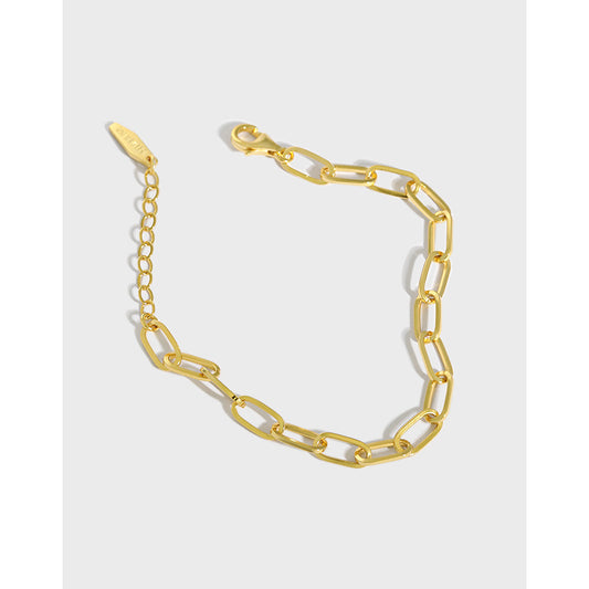 Chain Bracelet 18K Gold Plated Sterling Silver