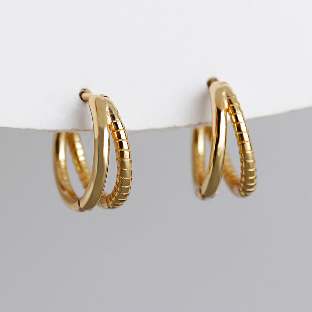 B27  Double Twist Earrings