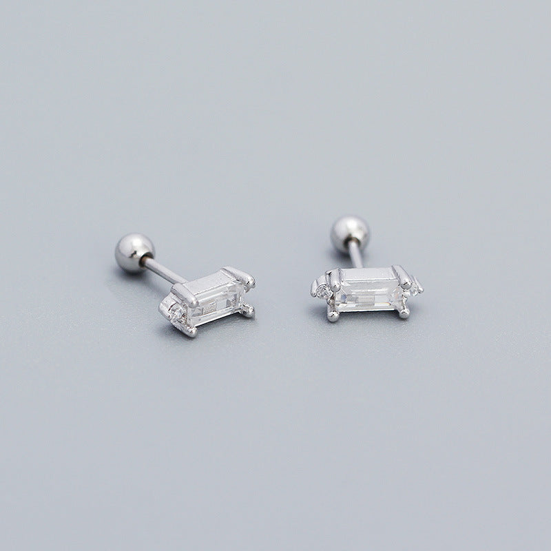 A4 Rectangular Zircon Studs