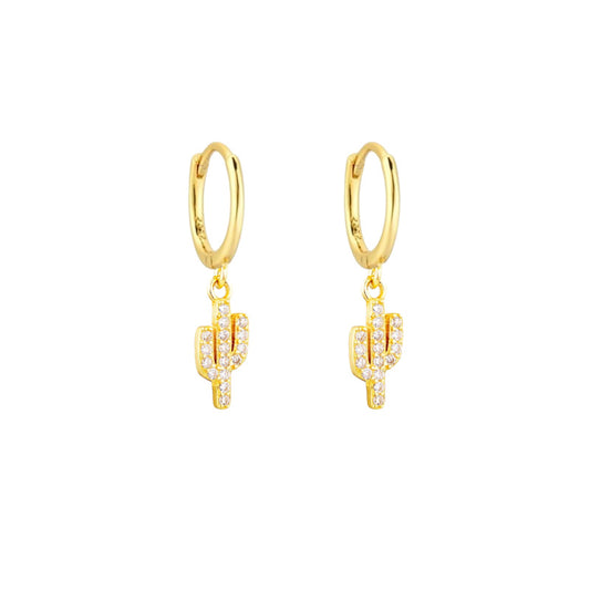 B22  Cactus Zirconia Earrings