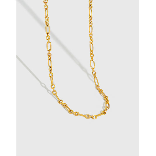 Choker Necklace 18K Gold Plated Sterling Silver