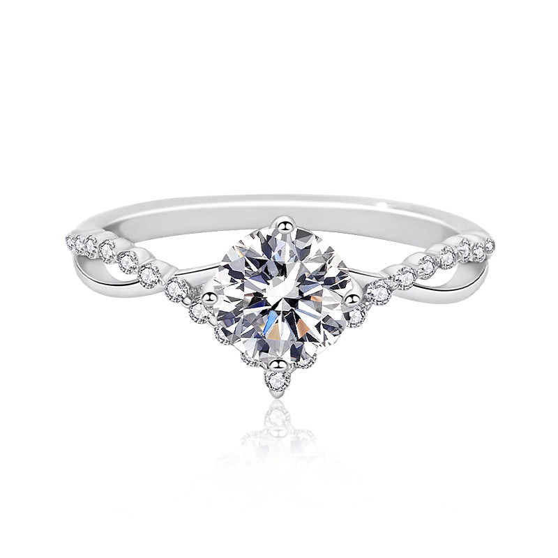 Twist Moissanite Ring