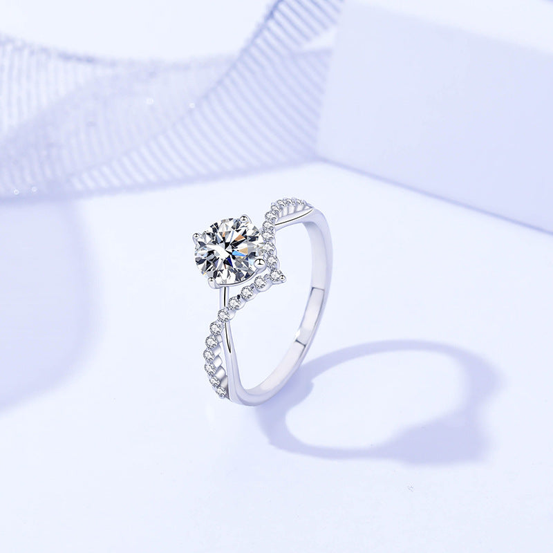 Twist Moissanite Ring