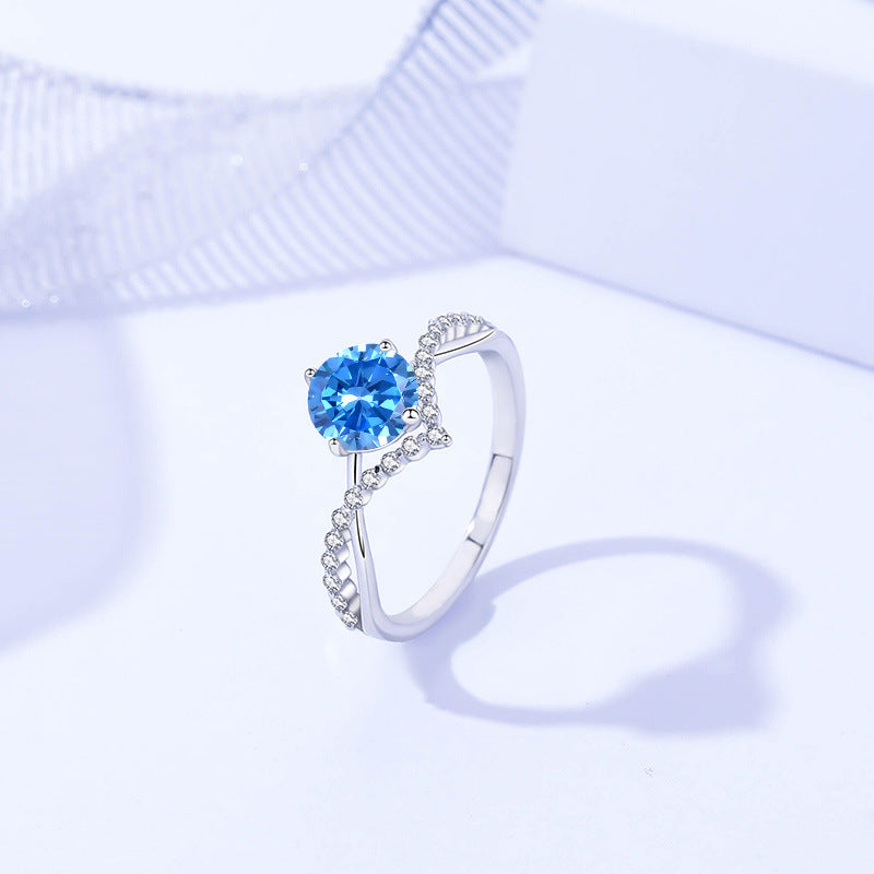 Twist Moissanite Ring