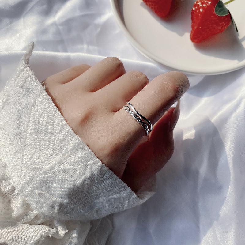 Minimalist Double Layer Open Ring