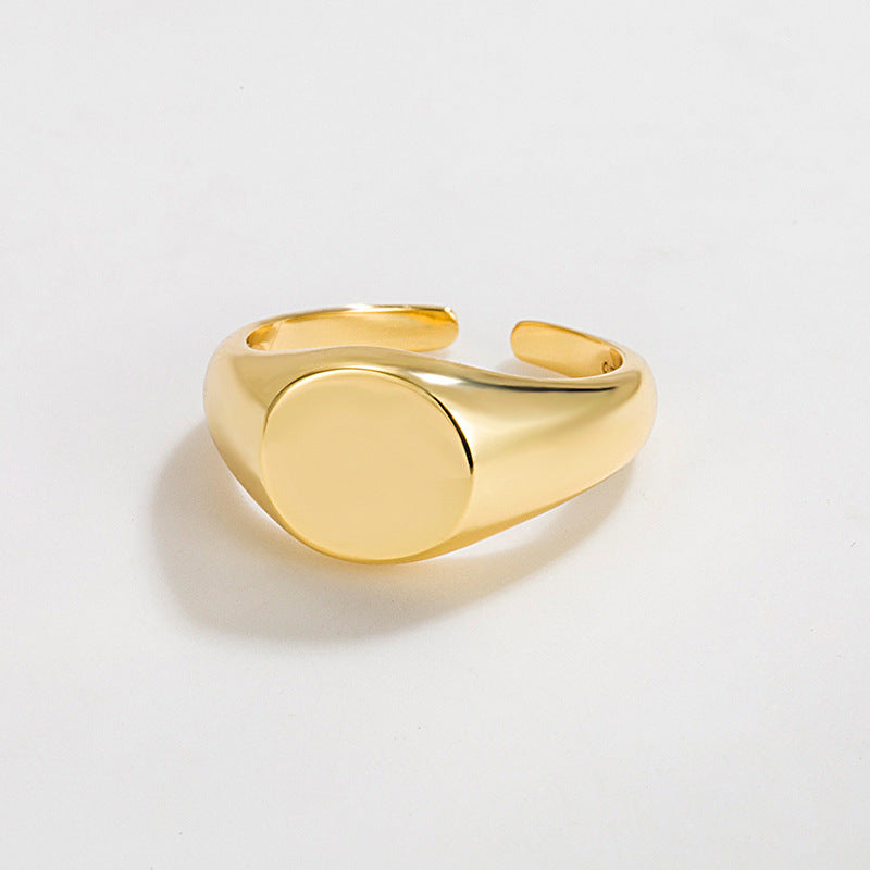 Round Versatile Ring 18k Gold Plated Sterling Silver