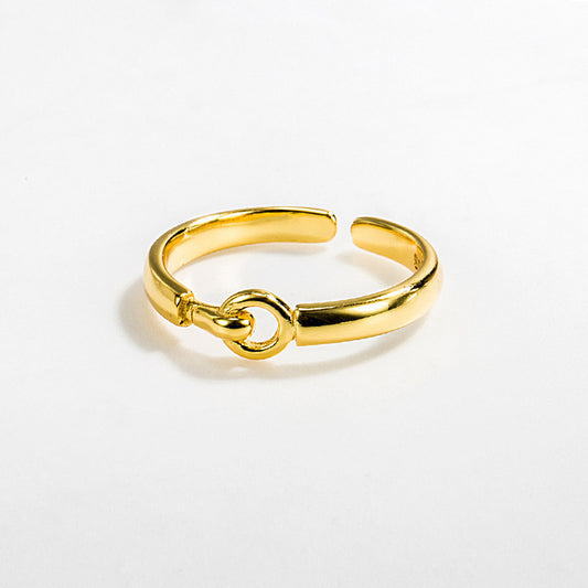 Simple Ring 18k Gold Plated Sterling Silver