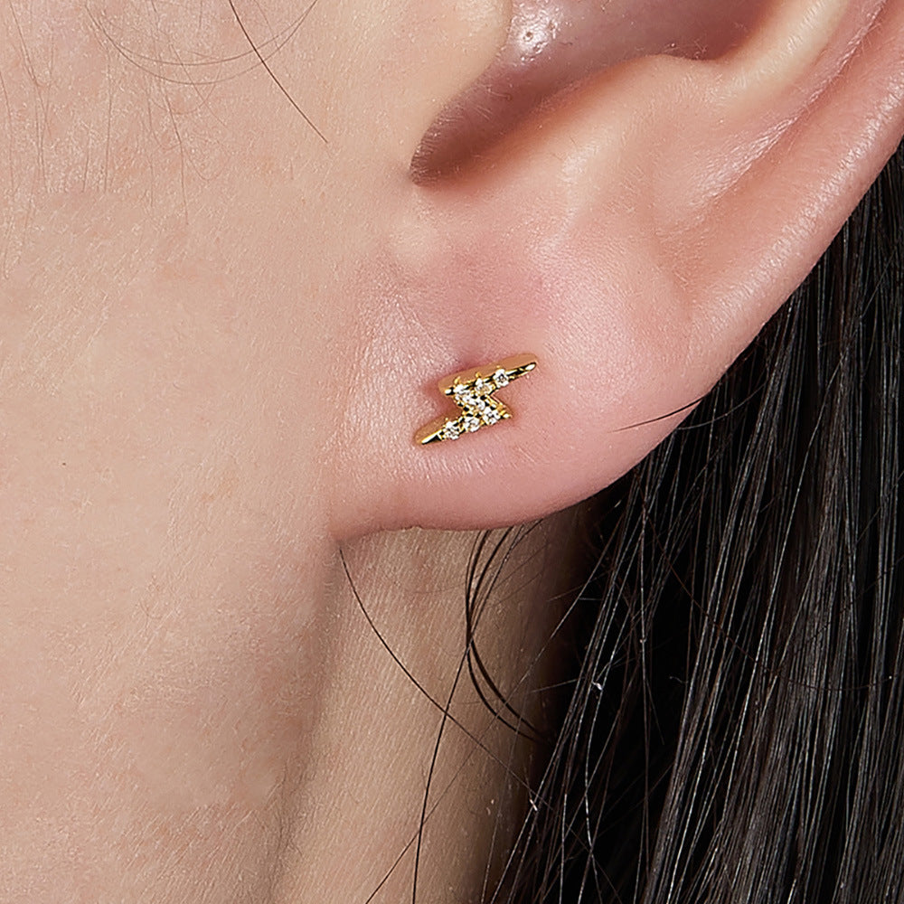 A2  Zircon Lightning Studs