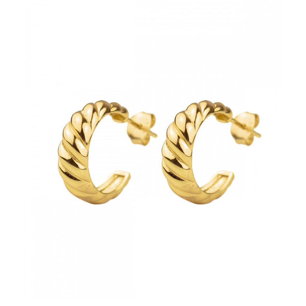 A23 Croissant C-shaped earrings