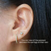 8mm Little Zircon Hoops